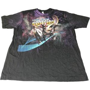 The Black Eyed‎ Peas Black Graphic Tour T-Shirt Tee Men's 2XL Vintage 2010 Y2K